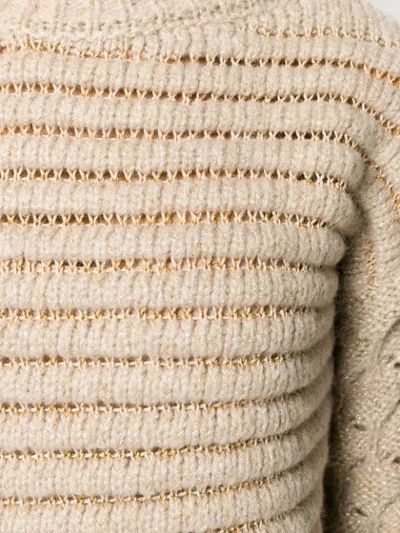 Shop Snobby Sheep Chunky Knit Jumper In Neutrals