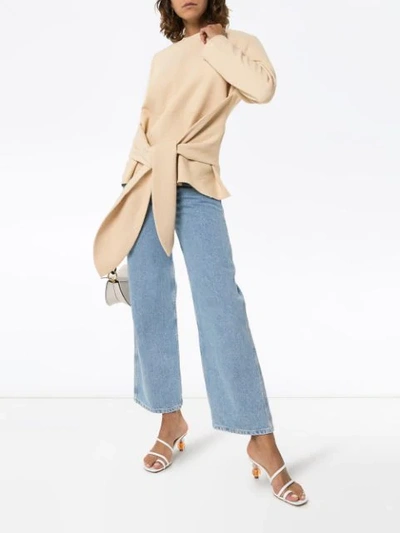 Shop Deitas Vera Tie-waist Top In Neutrals