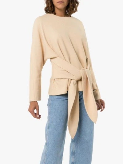 Shop Deitas Vera Tie-waist Top In Neutrals