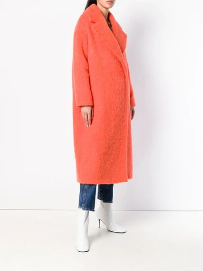 Shop Semicouture Willey Oversized Coat - Yellow