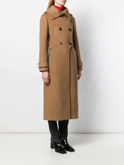 Mackage Elodie-r Double Breasted Wool Blend Coat In Neutrals
