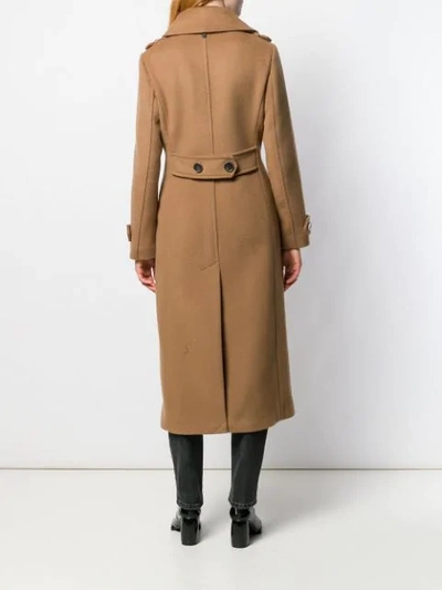 Mackage Elodie-r Double Breasted Wool Blend Coat In Neutrals