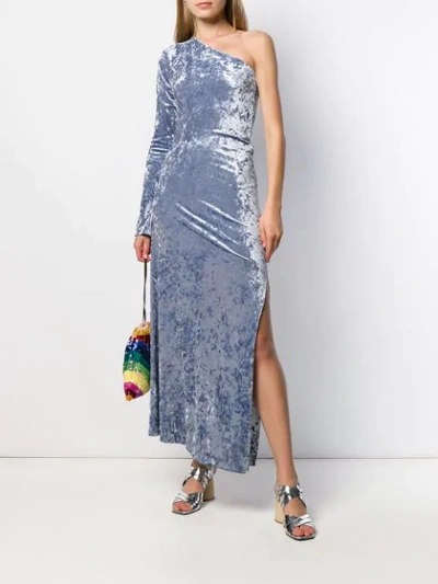 Ssheena Waria Evening Dress In Blue