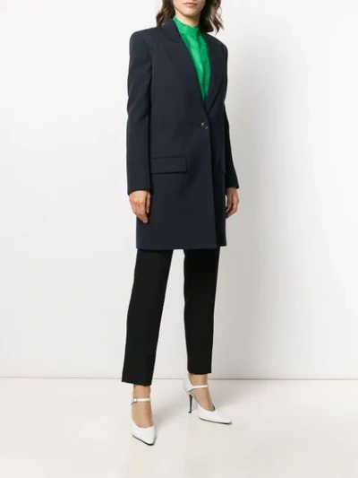 GIVENCHY LONG-LINE BLAZER - 蓝色