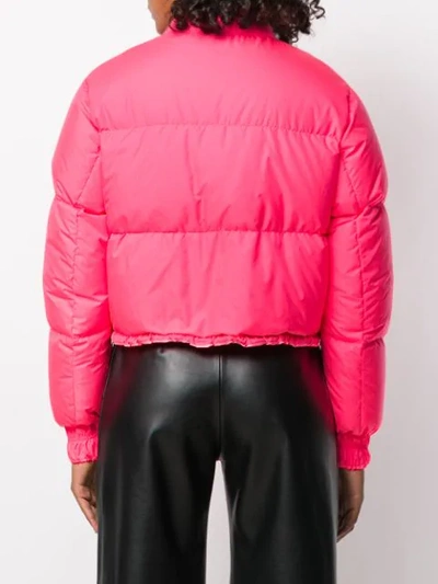 Shop Bacon Bubble Feather Down Jacket In N01 Fuxia 