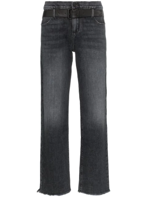 black belted jeans