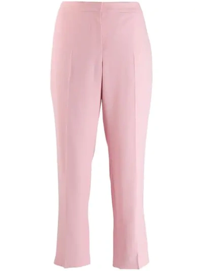 Shop Alexander Mcqueen Klassische Cropped-hose In 5003 Sugar Pink