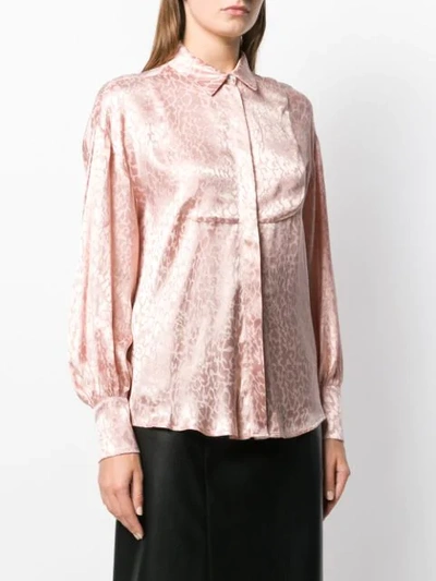 Shop Christian Pellizzari Jacquard Print Shirt In Pink