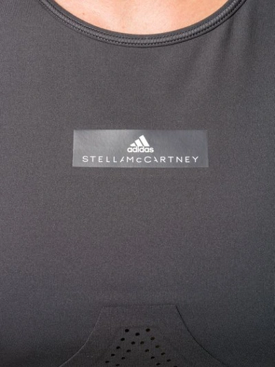 Shop Adidas By Stella Mccartney Fitted Performance T-shirt In Black