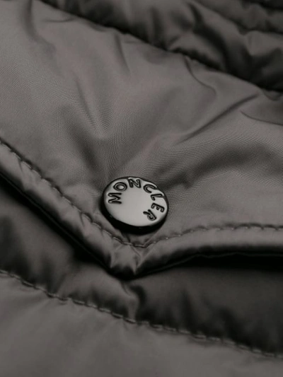 Shop Moncler Padded Coat In 926 Grey