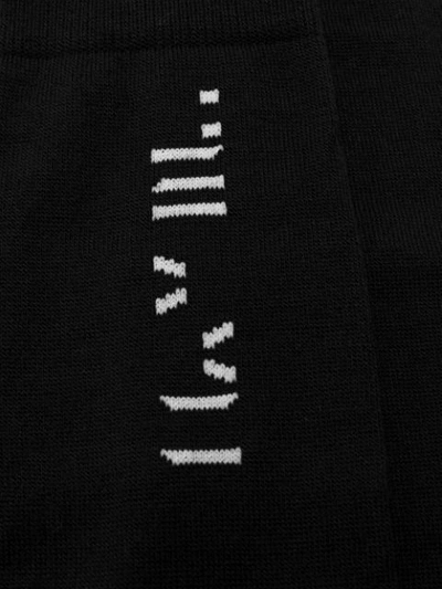 Shop Ben Taverniti Unravel Project Logo Socks In Black