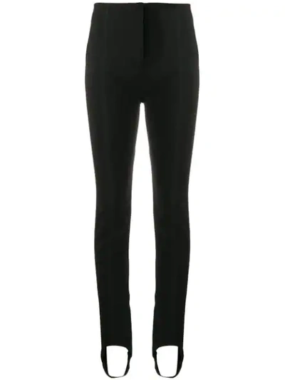 Shop Mugler High-rise Stirrup Leggings In Black