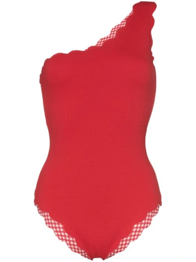 Shop Marysia Santa Barbara Swimsuit In Red
