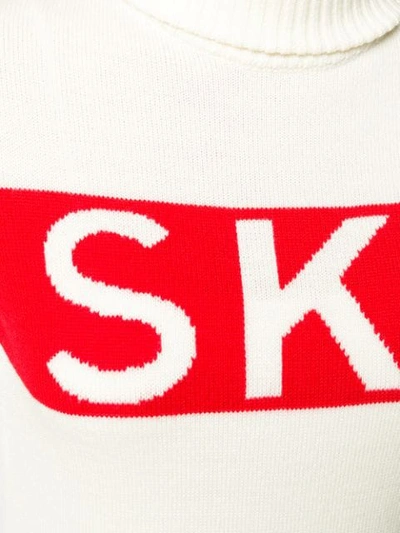 Shop Perfect Moment Ski Intarsia-knit Jumper In White
