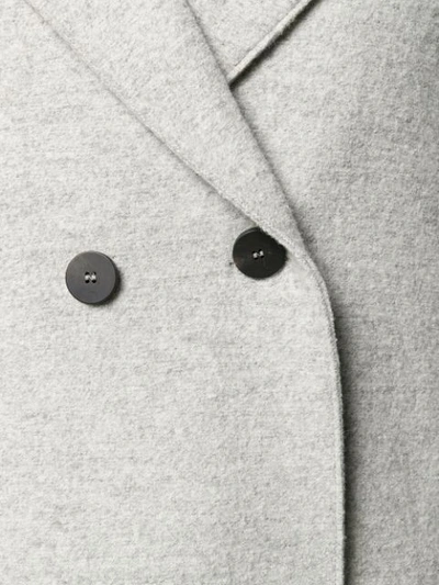 Harris Wharf London Double-breasted Fitted Coat In Grey
