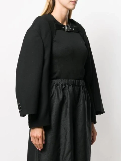 Shop Comme Des Garçons Double Sleeve Cape In Black