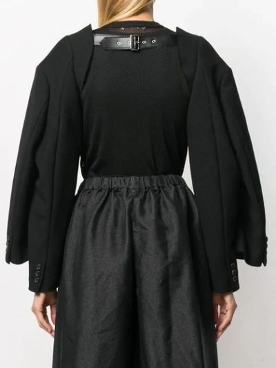 Shop Comme Des Garçons Double Sleeve Cape In Black