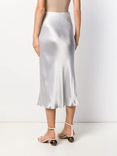 Shop Bec & Bridge Metallic Midi Skirt In Grey