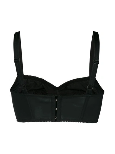 Shop Dolce & Gabbana Bustier Bra - Black