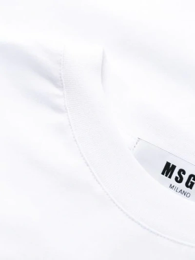Shop Msgm Logo Printed T-shirt In White