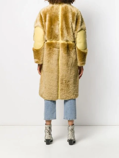 SINGLE BREASTED SHEARLING COAT