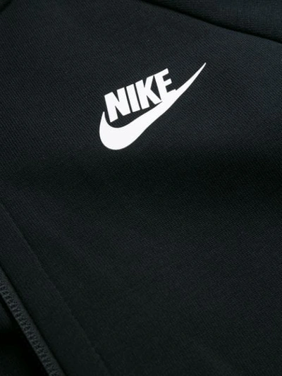 Shop Nike Zip-up Cape Hoodie In Black