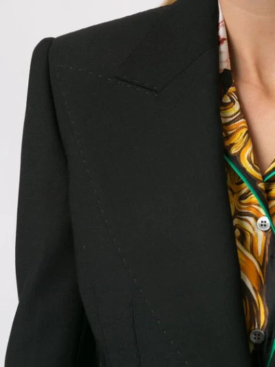 Shop Dolce & Gabbana Fitted Single-breasted Blazer In Black