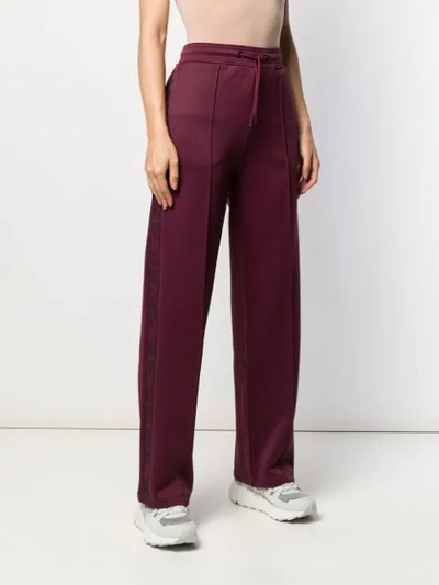 Shop Kenzo Straight-leg Trousers In Red