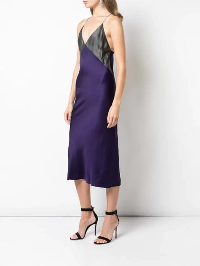 Shop Haider Ackermann Kuiper Satin Slip Dress In Purple