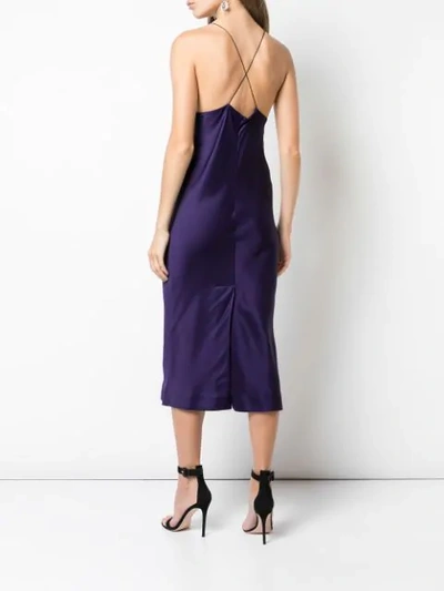 Shop Haider Ackermann Kuiper Satin Slip Dress In Purple