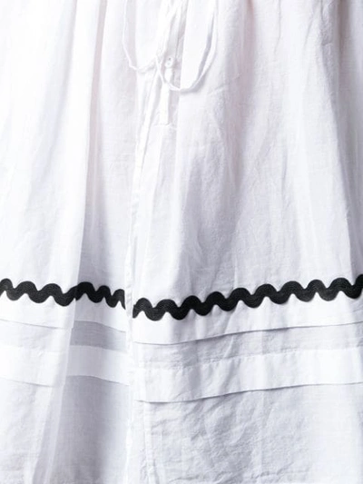 Mcq By Alexander Mcqueen Tie Neck Detail In White