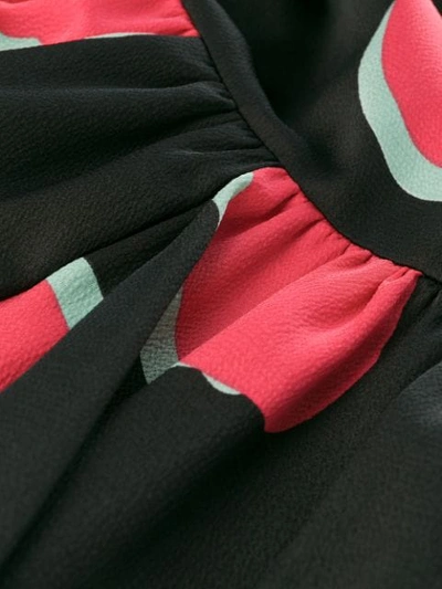 Shop Emporio Armani Graphic Leopard Print Dress In Black