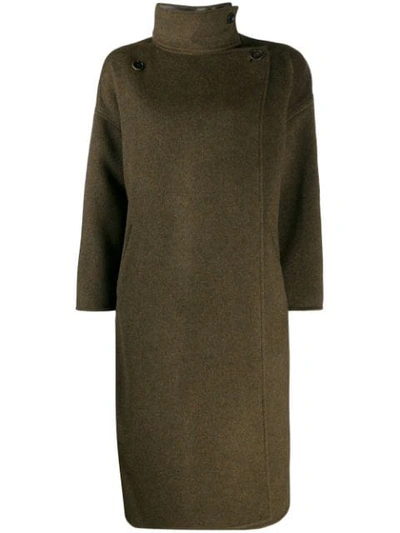 Shop Isabel Marant Relton Wrap Coat In Green