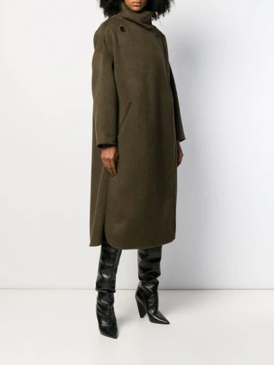 Shop Isabel Marant Relton Wrap Coat In Green