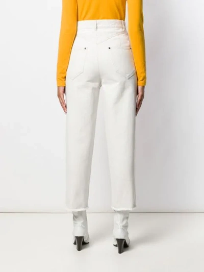 Shop Isabel Marant Daliska High-rise Denim Jeans In White