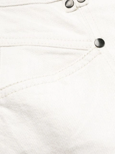 Shop Isabel Marant Daliska High-rise Denim Jeans In White