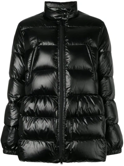 Shop Red Valentino Puffer Jacket In Black