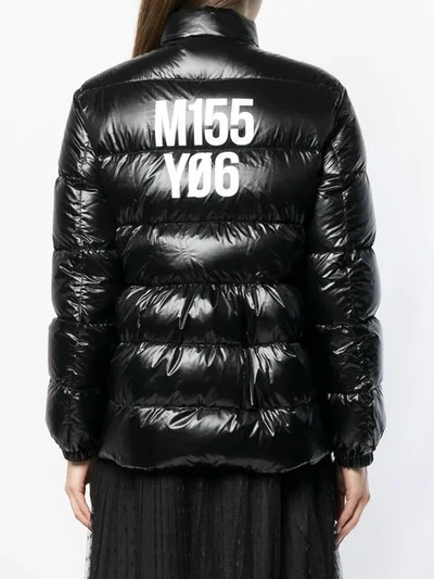 Shop Red Valentino Puffer Jacket In Black