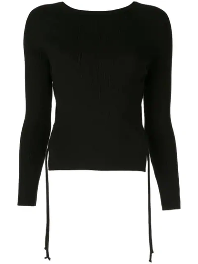 Shop Dion Lee Cut Out Sweater In Black