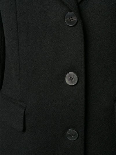 Shop Alberto Biani Single Breasted Coat In Black