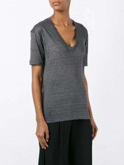 Shop Isabel Marant Maree T-shirt In Grey