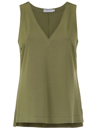 Shop Mara Mac V-neck Top - Green