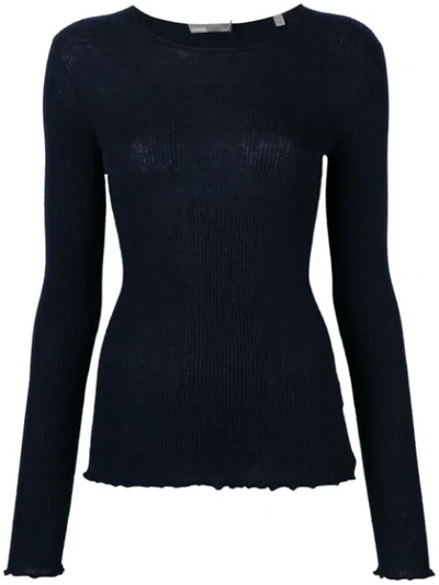 Shop Vince Classic Long-sleeve Sweater - Blue