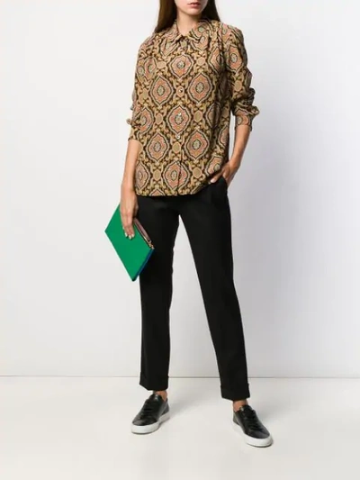 Shop Apc Paisley Print Shirt In Saa Multicolore