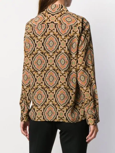 Shop Apc Paisley Print Shirt In Saa Multicolore