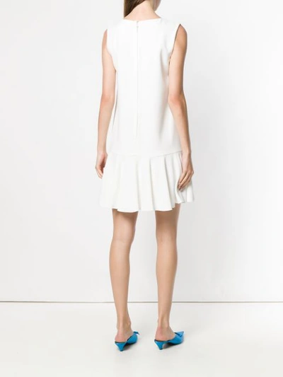 Shop Dolce & Gabbana Sleeveless Shift Dress - White