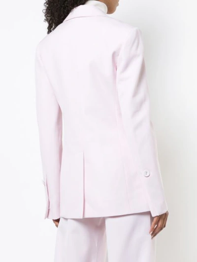 Shop Proenza Schouler Single Breasted Wool Blazer In Pink