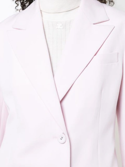 Shop Proenza Schouler Single Breasted Wool Blazer In Pink