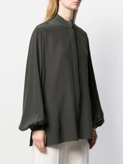 Shop The Row Concealed Front Shirt In Dfg Green