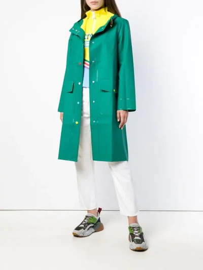 Shop Mira Mikati Classic Raincoat In Green